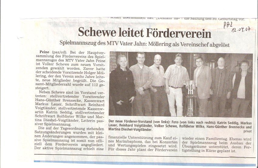 Mitgliederversammlung 2007