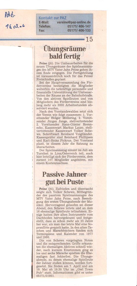 Mitgliederversammlung 2006