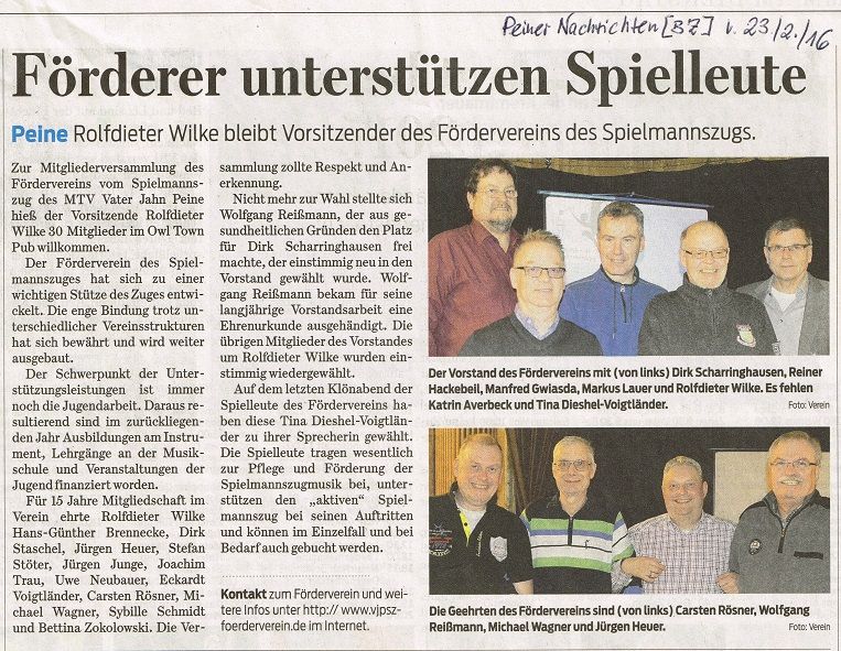 Mitgliederversammlung 2016