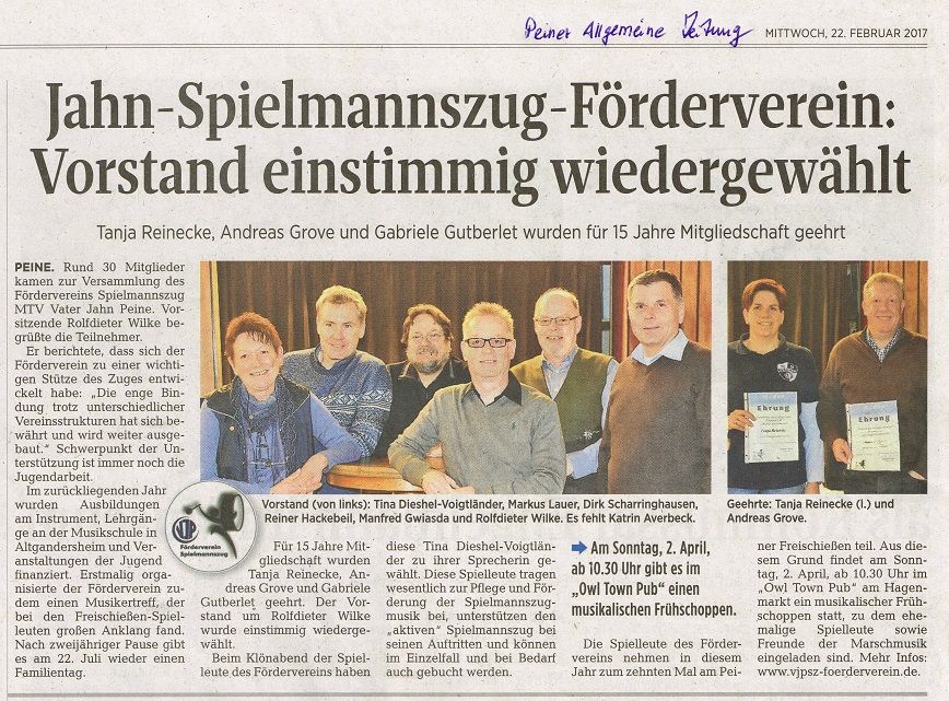 Mitgliederversammlung 2017