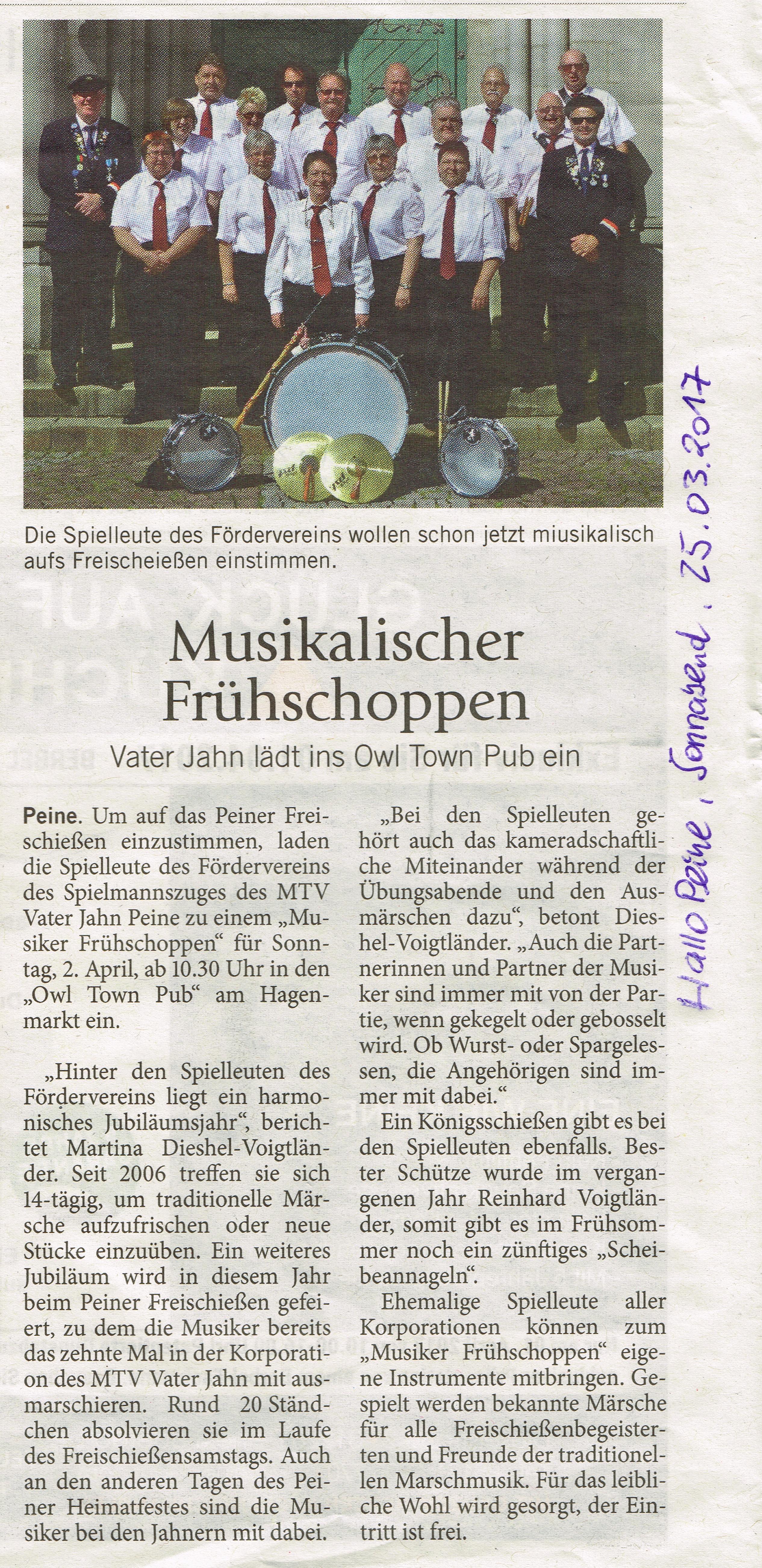 Musikalischer Frühschoppen 2017
